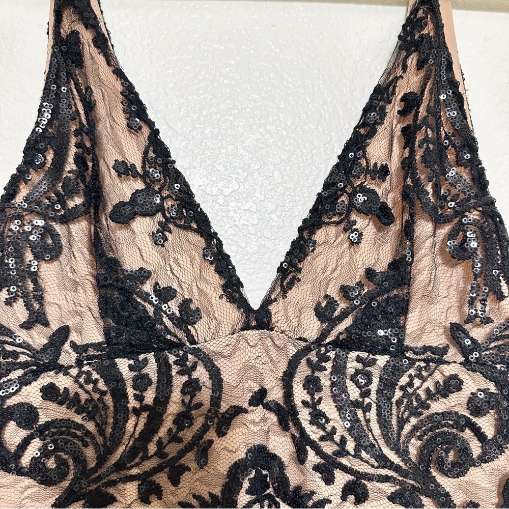 Free People Night Shimmers Mini Dress in Black - Picture 5 of 10